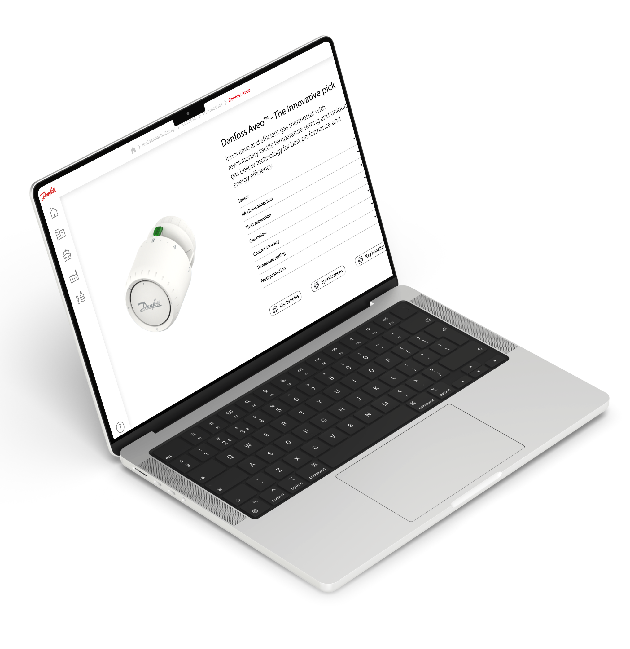 project mockup on macbook